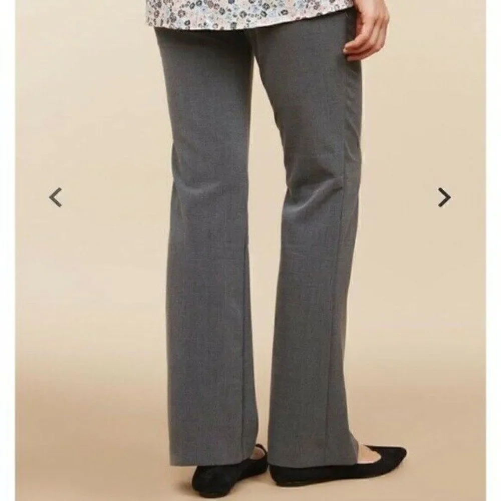 Motherhood Maternity Gray Flare Stretch Pants NWT